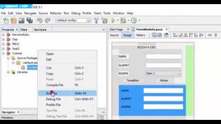 Membuat Form Biodata Java dengan NetBeans - puput latifah p2k