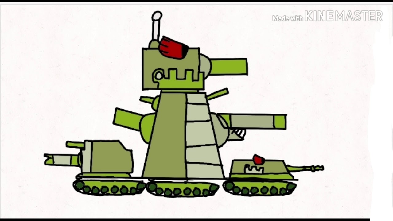 Как нарисовать кв 6 из мультиков про танки
