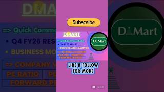 DMART Business Analysis #sharemarket #stockmarket