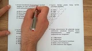 1) TÜRKİYE EKONOMİSİ SORU ÇÖZÜMÜ - 1