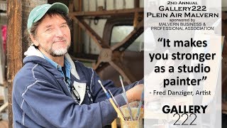 It makes you better as a studio painter - Fred Danziger showing now at Gallery222 Malvern