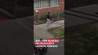 Joven bailarín noquea a ladrón de un golpe #nmas #shorts