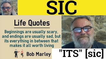 🔵 Sic Meaning - Sic Usage - Sic Examples - How to Use Sic - Formal English -  [sic]