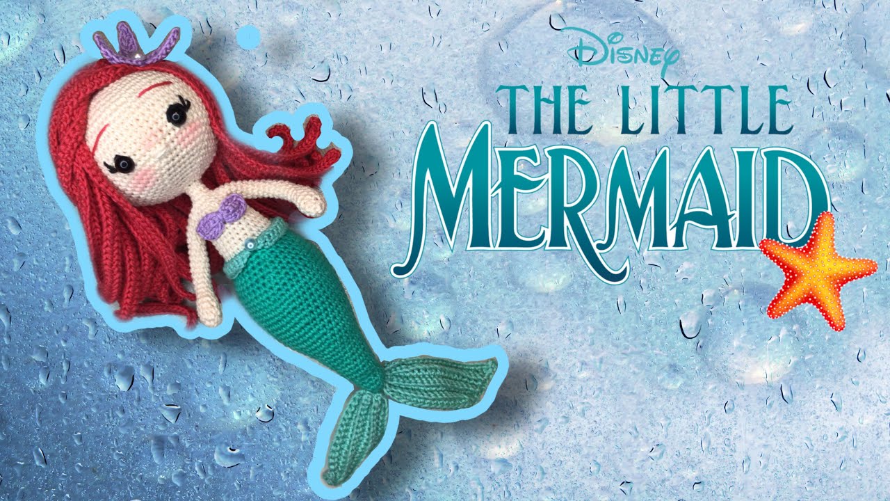 УЧЕБНОЕ ПОСОБИЕ | Принцесса Ариэль Амигуруми | Часть 1 (СУБТИТРЫ 🇺🇸🇧🇷🇹🇷) 