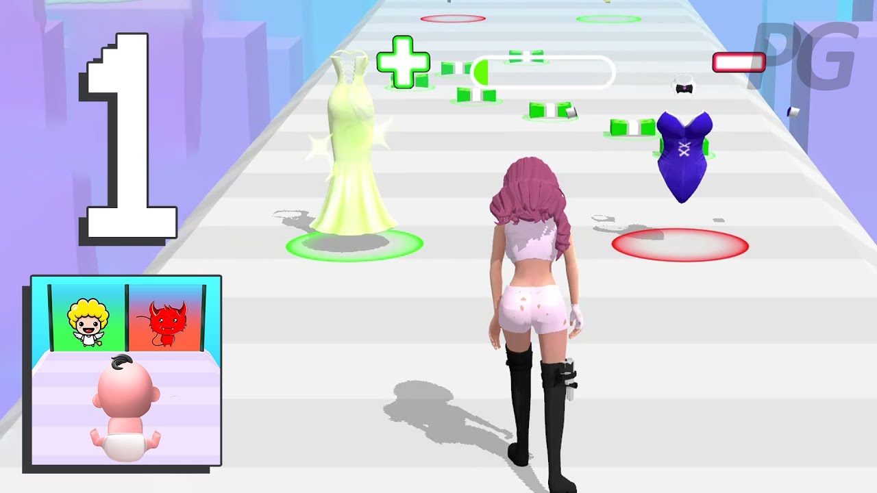 Good & Bad Mom: 3D Run Games - Gameplay Walkthrough [Android, iOS Game]