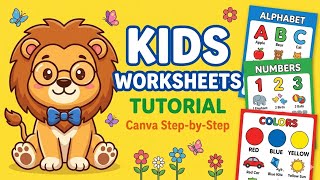 Summer Vacation Worksheets for Kids | Canva Tutorial for Beginners