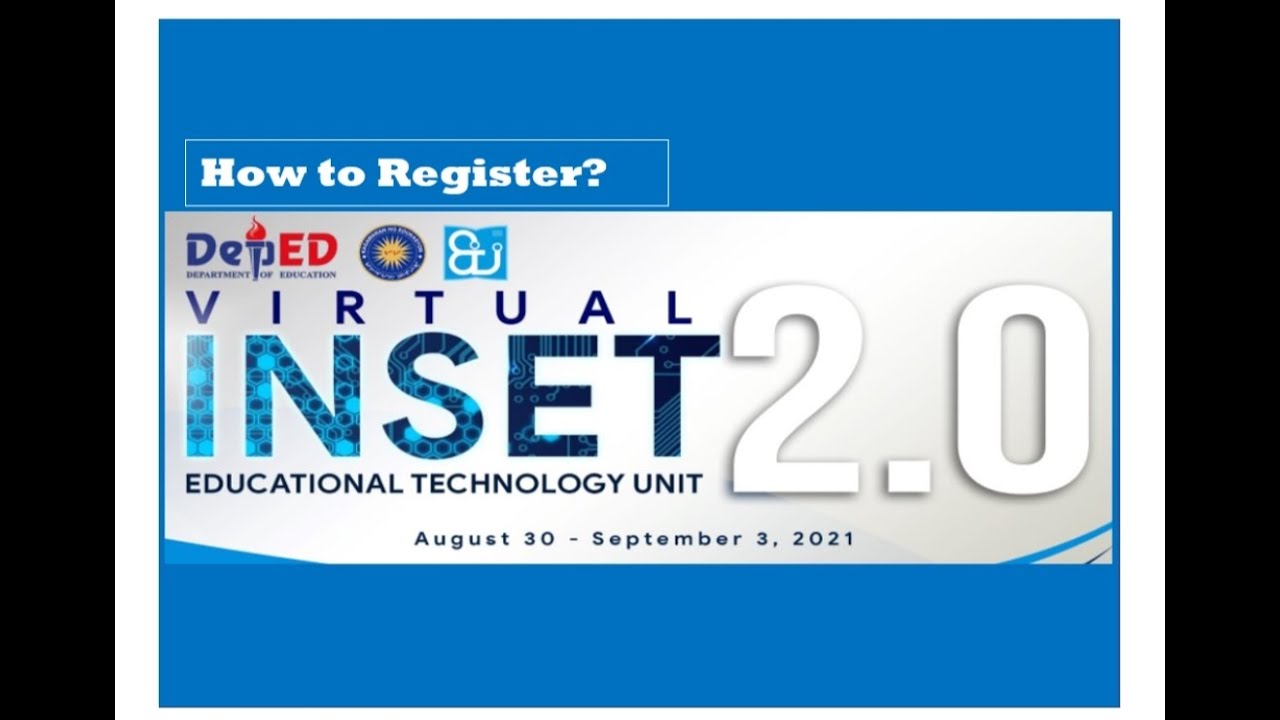 How to Register/Enroll in DepEd Virtual INSET 2.0 Using 