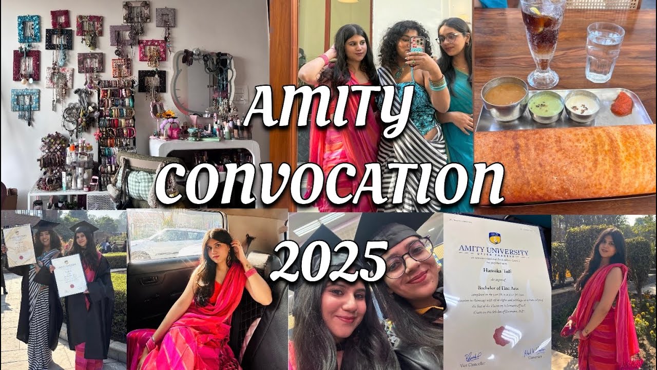 AMITY UNIVERSITY CONVOCATION 2025 | Art Degree | BFA | Athkeya 2.0 | Janpath haul | 💗✨