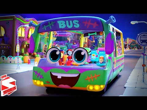 Halloween Wheels On The Bus + More Spooky Nursery Rhymes & Scary Cartoon