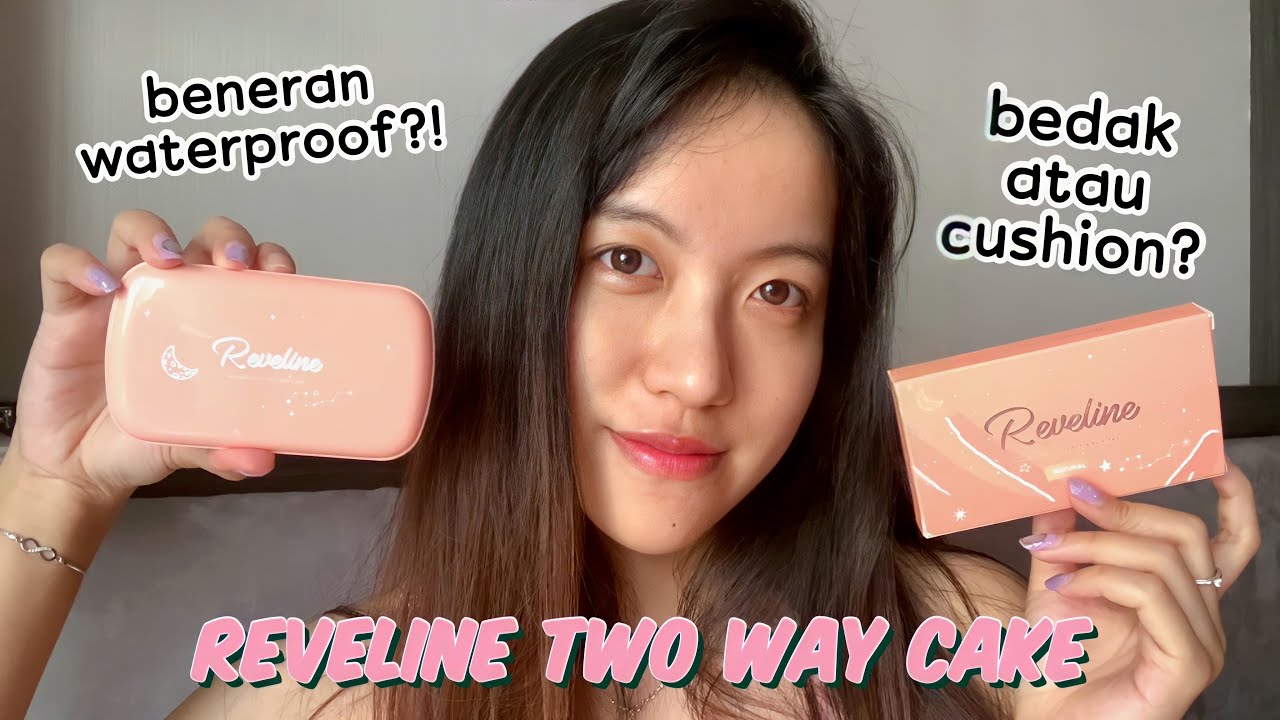 Review Reveline Two Way Cake test waterproofnya yang viral YouTube