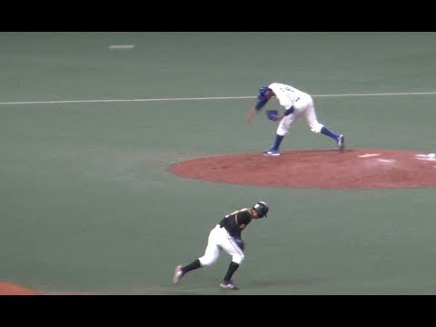 20190630 植田海(T)の二盗成功(捕手:加藤匠馬(D))
