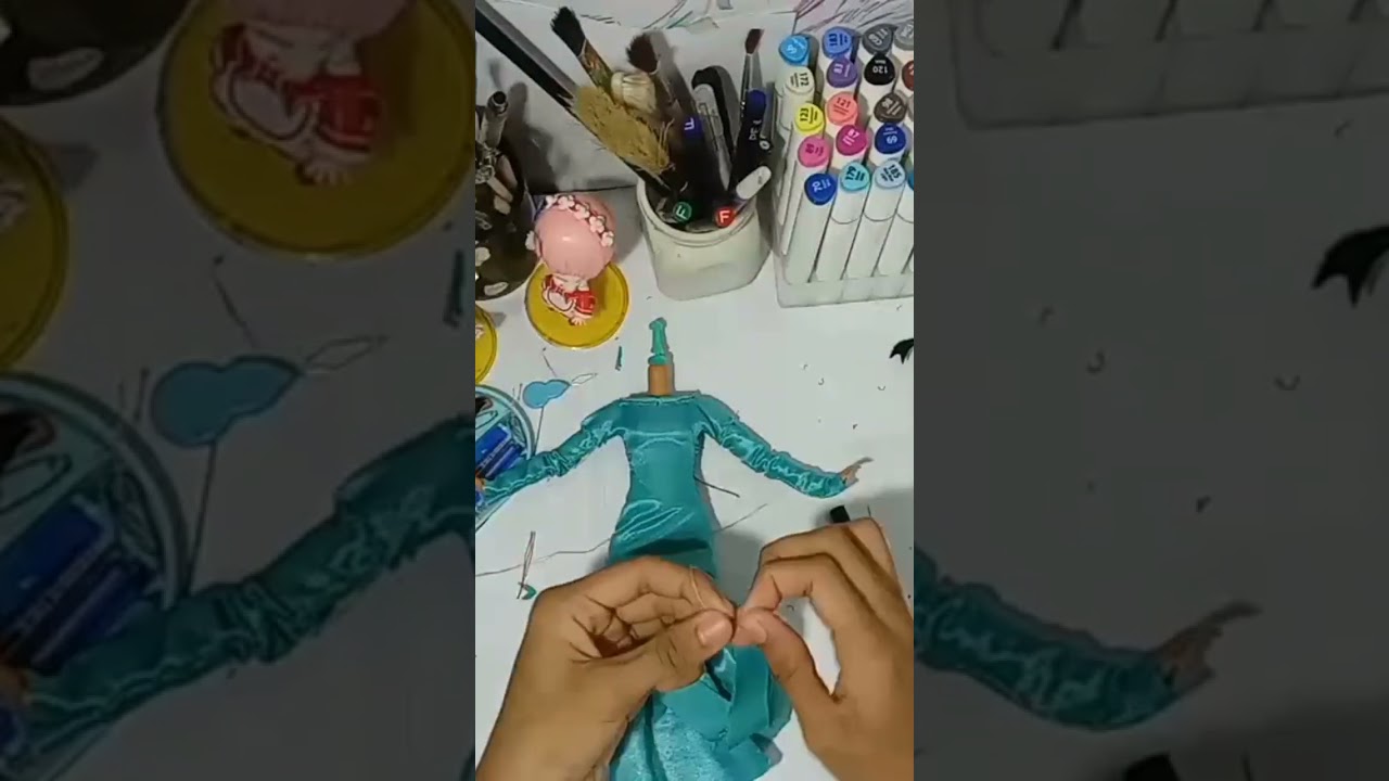 diy Ariel dress - part 9 finish