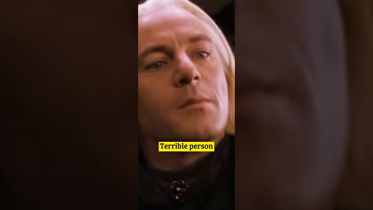 Did you notice this about LUCIUS MALFOY in HARRY POTTER?? 