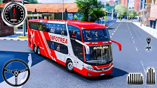 Real Bus Simulator - Dangerous Mountain Road Bus Driving Gameplay | Android Bus Game screenshot 1