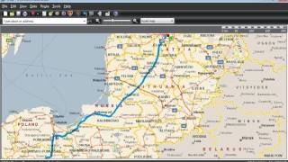 Offline GPS navigation Windows 7 netbook Eee PC MS AutoRoute2010 make route Riga to Lisboa screenshot 5