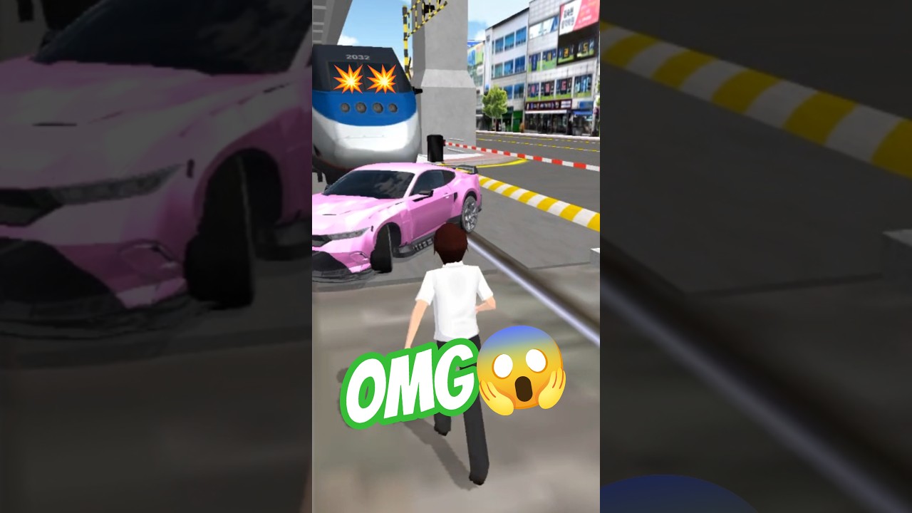 Bullet Train Vs Pink Mercedes g63-3d Driving Class 