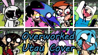 Overworked but Every Turn a Different Character Sings(FNF Overworked but Everyone) - [UTAU Cover]
