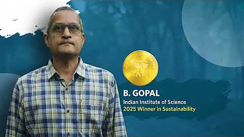 2025 Tata Transformation Prize Sustainability Winner B. Gopal from the Indian Institute of Science