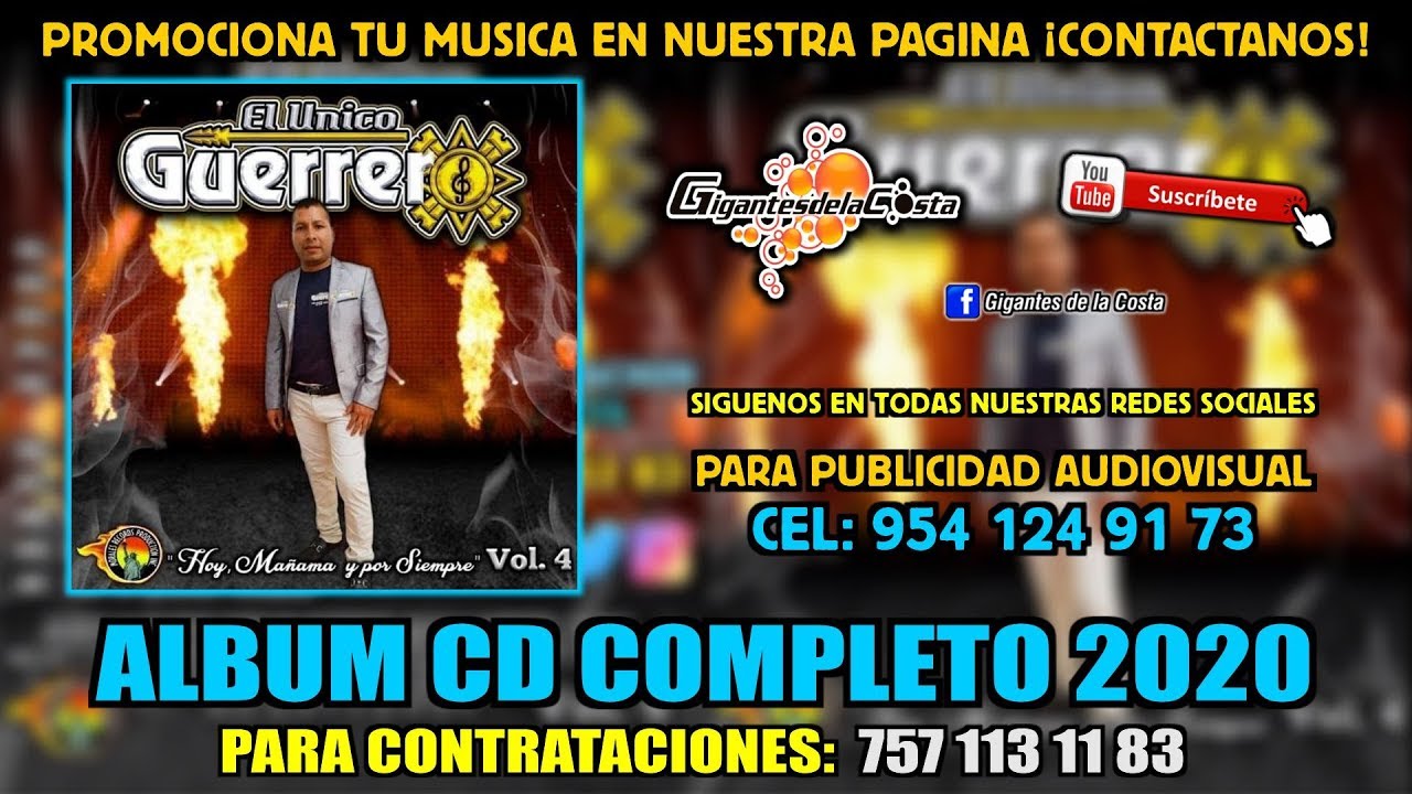 El Unico Guerrero - Hoy Mañana Y Por Siempre Vol 4 DISCO COMPLETO 2019-2020 ( Gigantes De La Costa )