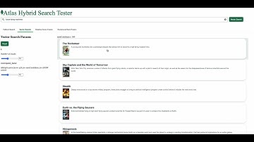 MongoDB Atlas hybrid search app