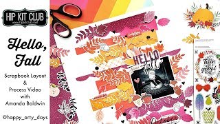 Hip Kit Club Process Video #6 | Hello, Fall | Sketch Friday