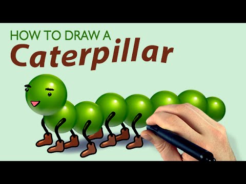 How To Draw A Caterpillar (Corel Painter Tutorial) - How To Draw A Caterpillar (Corel Painter Tutorial)