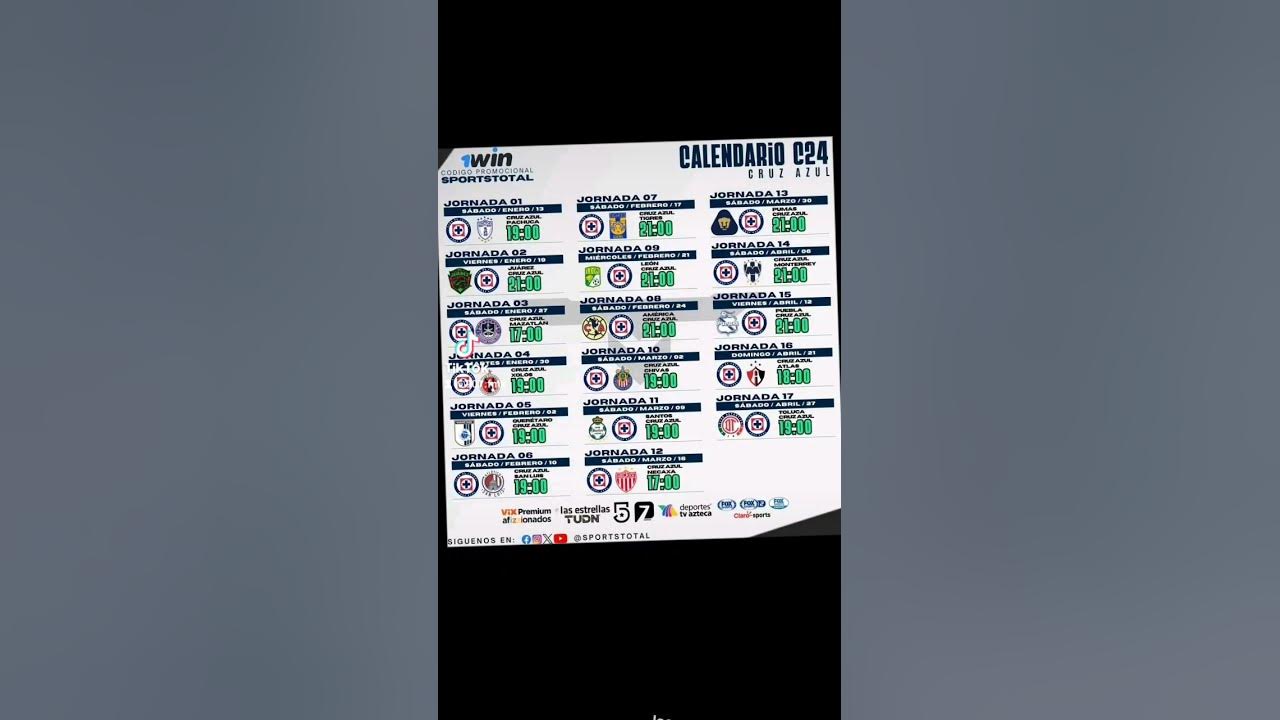 calendario de cruz azul,para este clausura 2024 futbol ligamx calendario de cruz azul,para este clausura 2024 futbol ligamx
