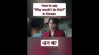 How To Say Why Would I Do This In Korean   