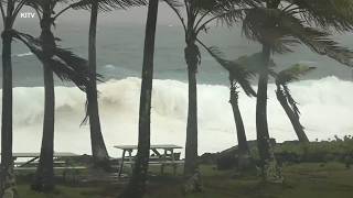 Lala strengthens into a hurricane and bears down on Hawaii s Big Island with heavy rain winds