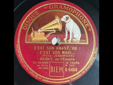 Gesky  " c'est son amant , ou c'est son mari ..."  1930