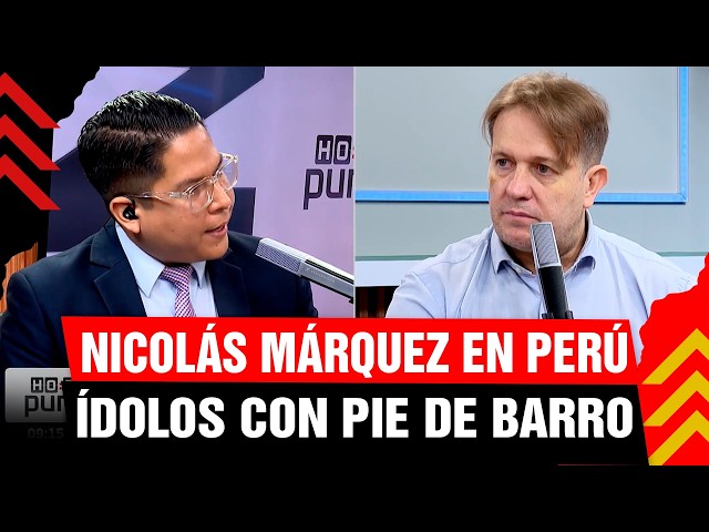 💥 Nicolás Márquez en PERÚ presenta “Ídolos con Pie de Barro” y habla sin filtro