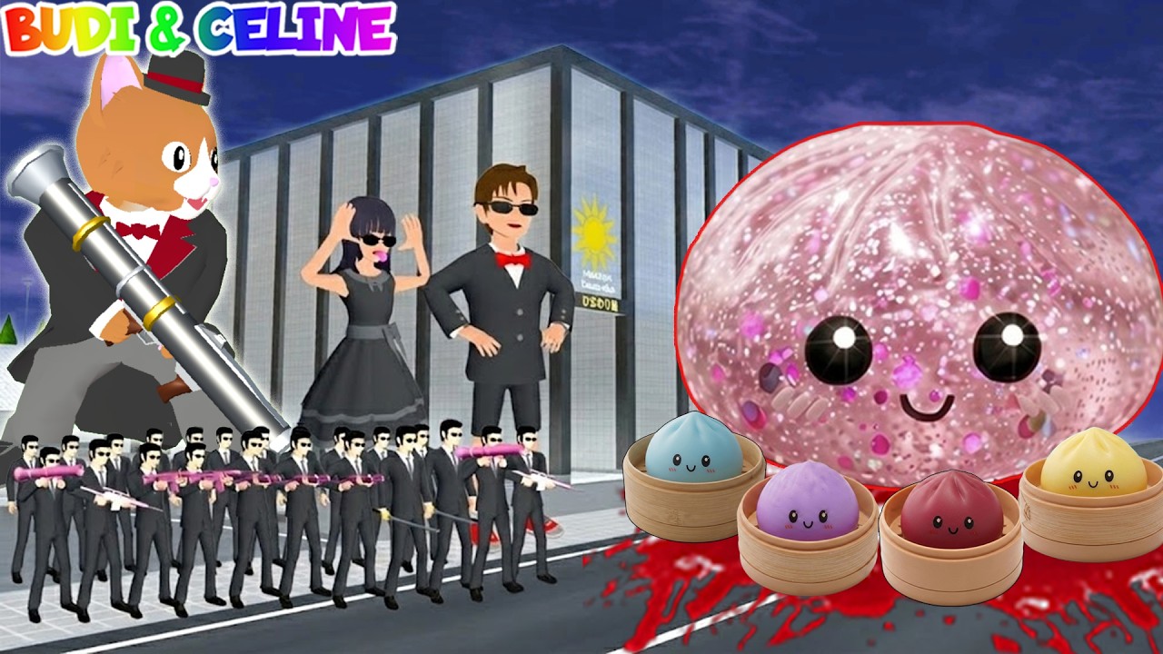Yuta Mio Bocil Yakuza VS DUMPLING SQUISHY BERDARAH | Yakuza Panggil Catbutler Raksasa |Sakura School
