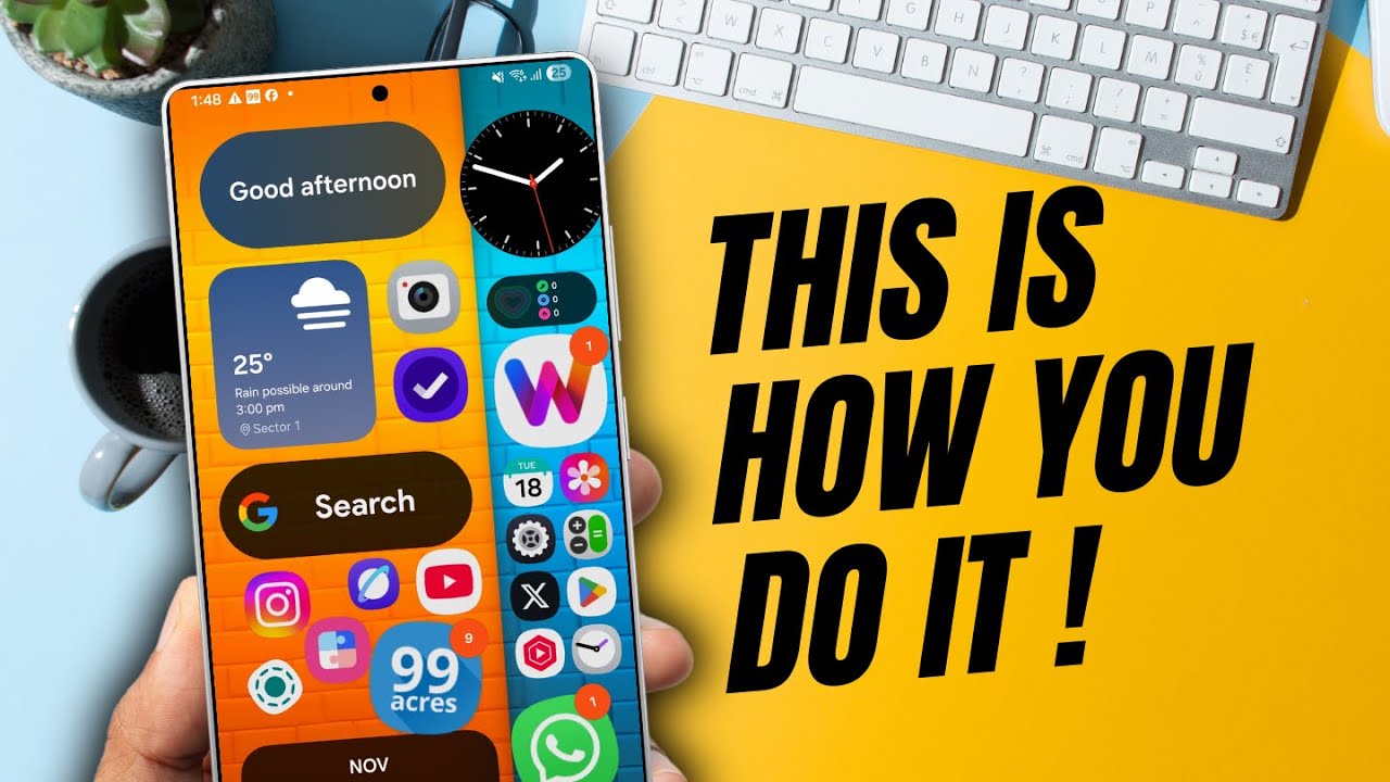 HOW TO CUSTOMIZE Your Galaxy Phone's Home Screen Like A PRO ! - YouTube