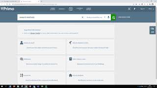 Access to Primo for Partner Colleges