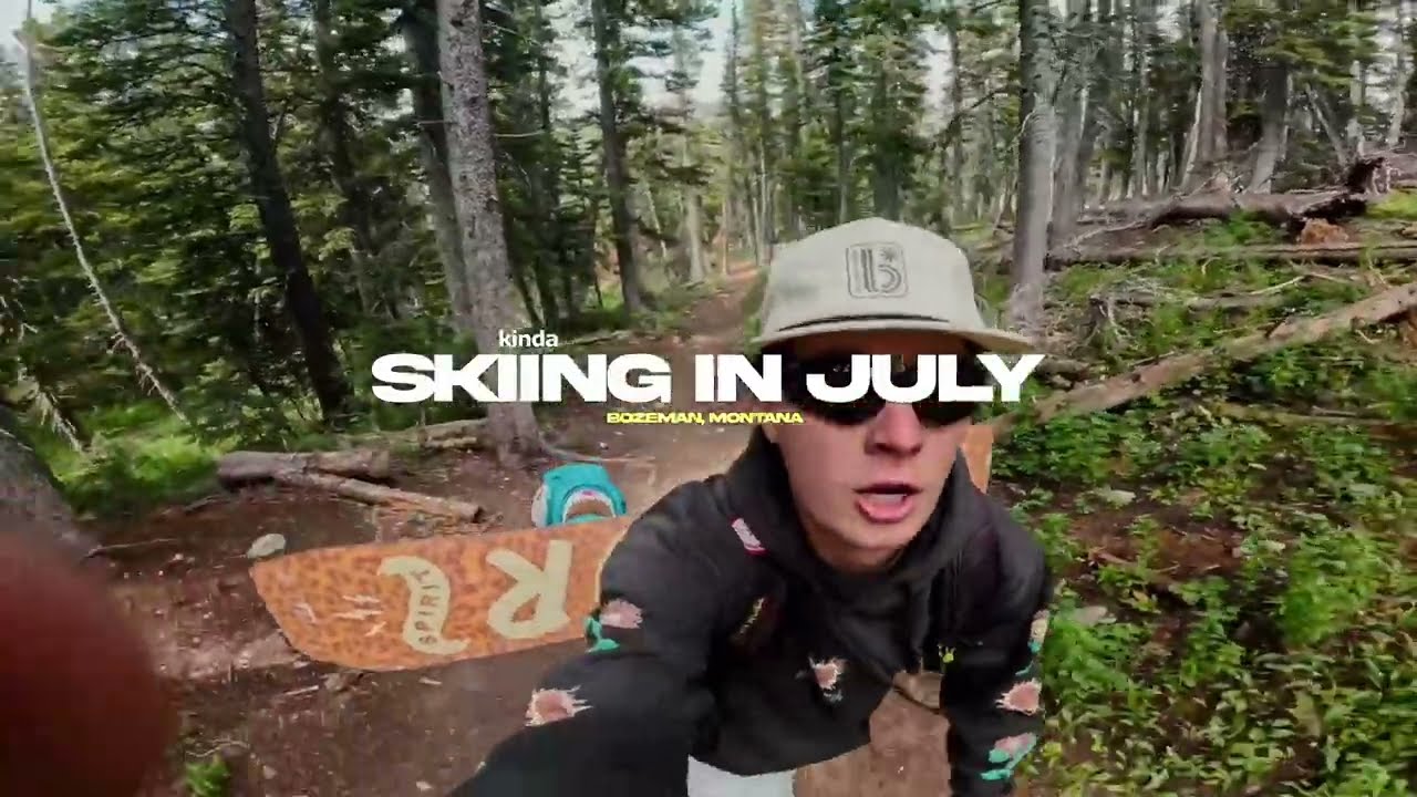 (kinda) SKIING IN JULY | Bozeman, MT