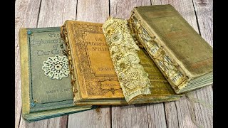VINTAGE BOOK JOURNALS:  Pt. 19 Final Flip Throughs and New Etsy Listings