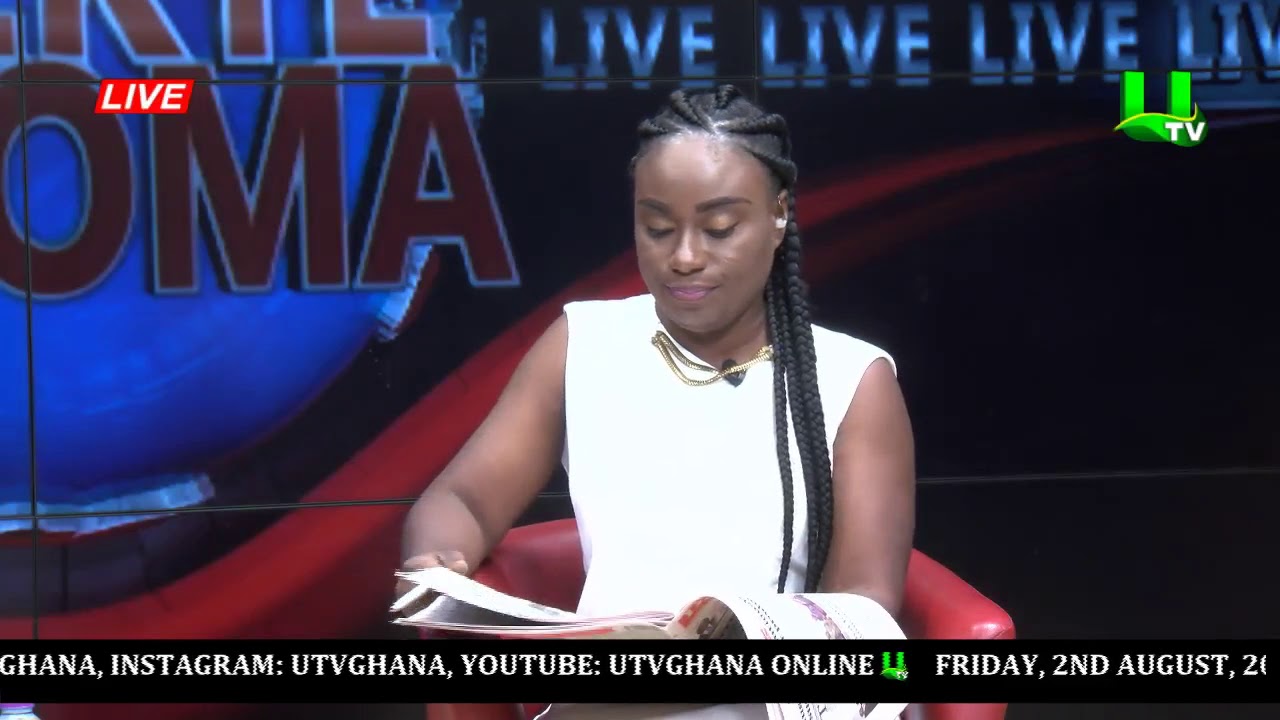 utv ghana frequency on multi tv Newspaper review on Adekye Nsroma 02/08/19