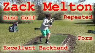 Zack Melton - Backhand Form - Disc Golf - Repeated