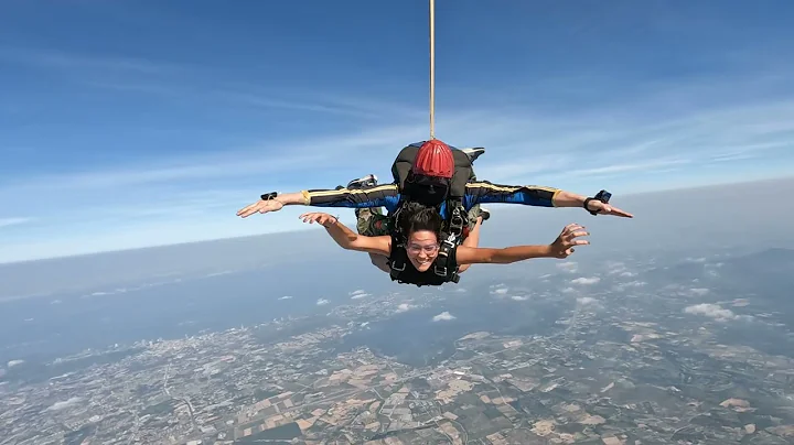 Skydiving Pattaya, dropzone Thailand, tandem parachute jump, Thai Sky Adventures • April 2023 part 1