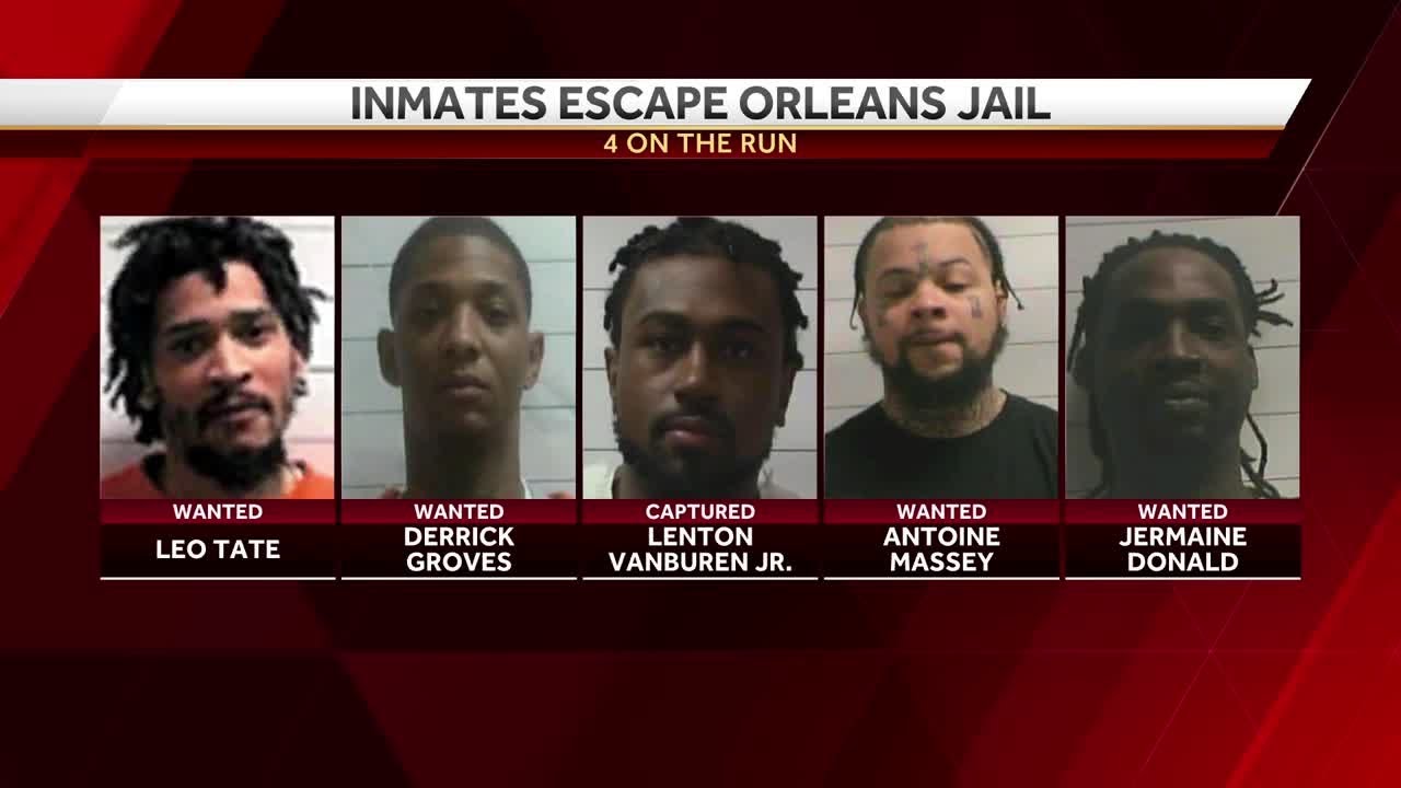New Orleans escaped inmate captured in Baton Rouge - YouTube