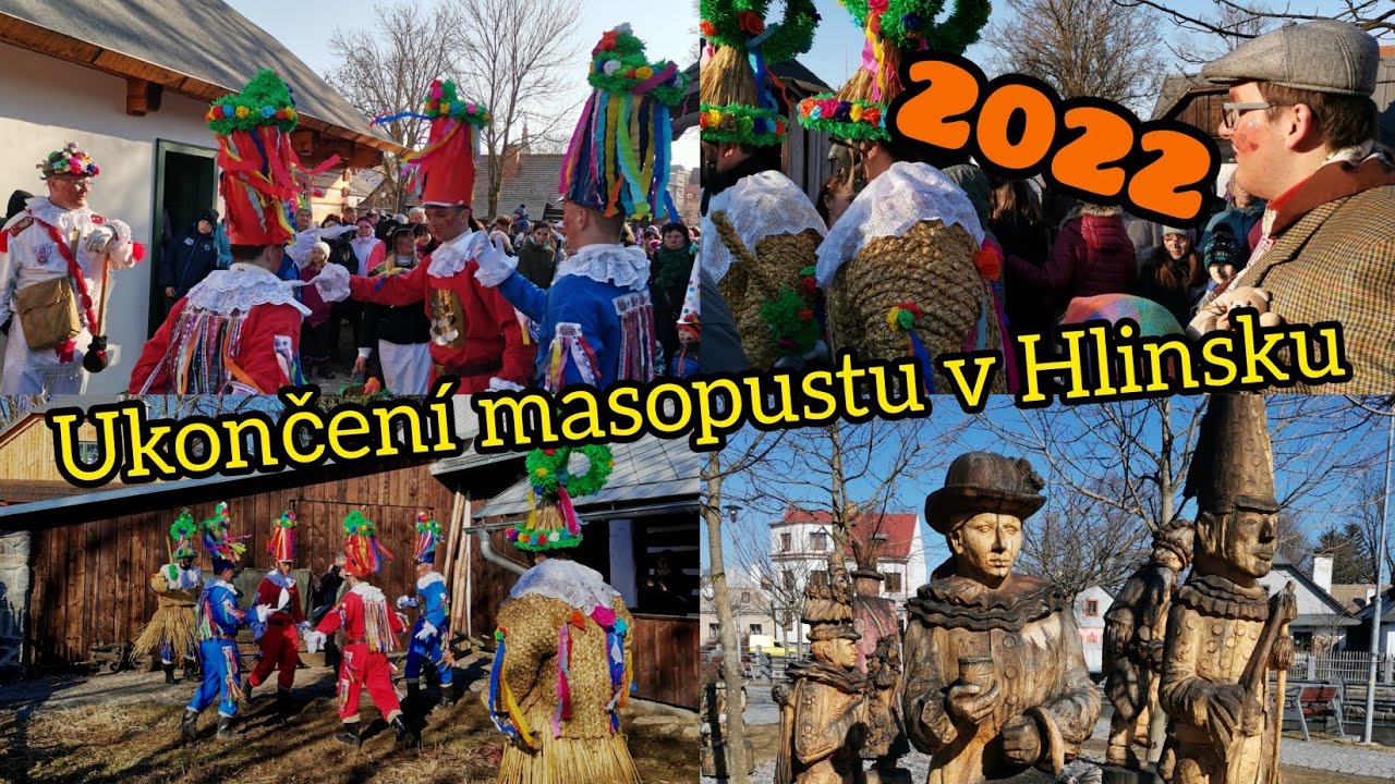 Ukončení masopustu v Hlinsku 2022