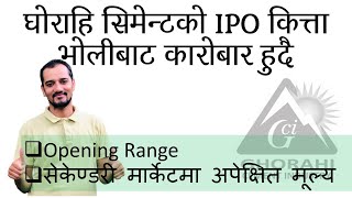 Ghorahi cement IPO opening range | Nepali Share Market News | Ram hari Nepal