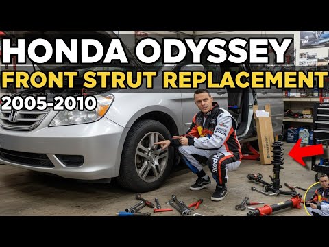 How To Replace Front Strut Shock Honda Odyssey 2005 2006 2007 2008 2009 ...