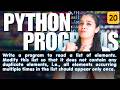🔥Top Python Programs | Basic to Advanced | Full Python Series | LIST - P20