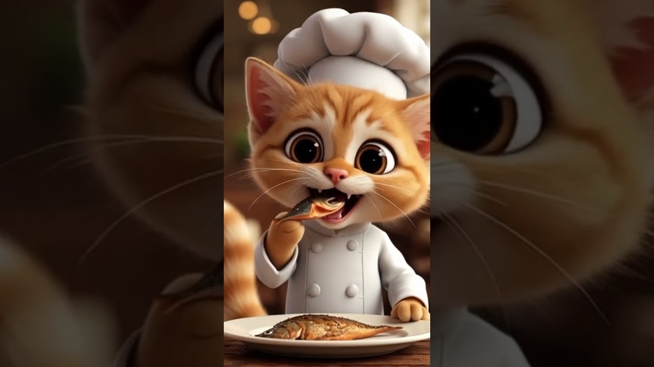 Chef Cat’s Tea Time at a Coffee Shop 🐱☕