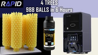 Rapid The Most Reliable High-Speed 3D Printer for Jewelry - Printing 4 Full Casting Trees