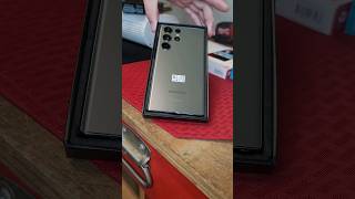 Samsung Galaxy S23 Ultra Unboxing and firing it up. Green Android Phone #shorts #samsung #unboxing