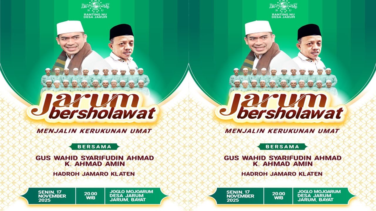 JARUM BERSHOLAWAT | Gus Wahid Syarifudin Ahmad & KH. Ahmad Amin | NU ...