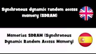 APRENDER INGLÉS = Memorias SDRAM (Synchronous Dynamic Random Access Memory)