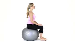 How to bounce on a Swiss ball for back pain relief
